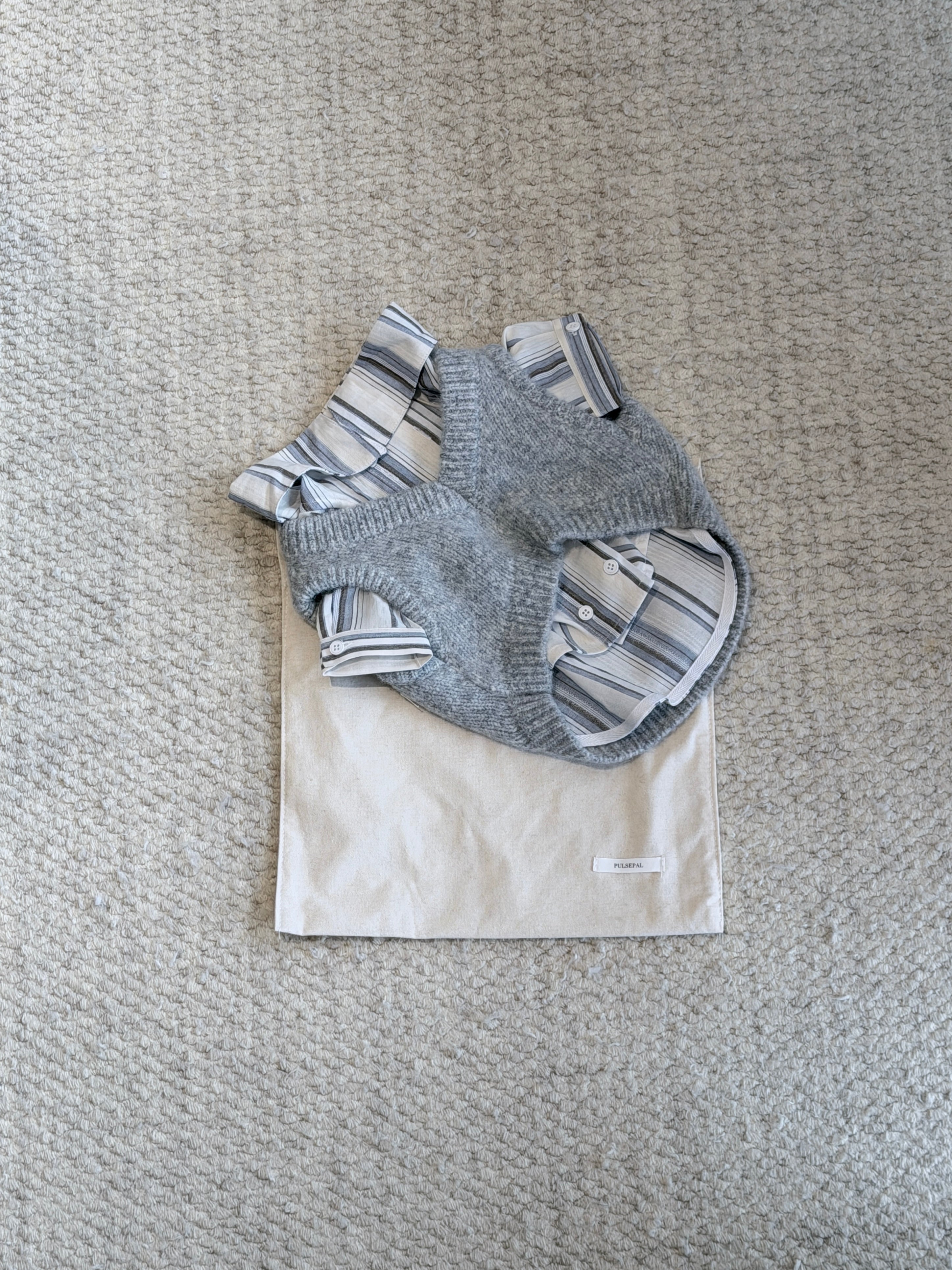 Knit Vest & Shirt Set